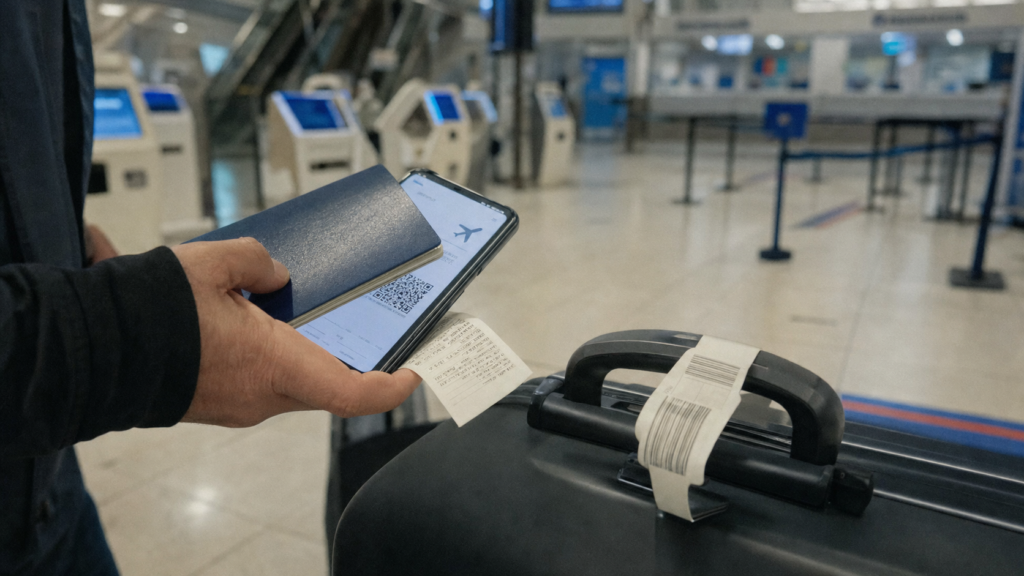 Air caraibes enregistrement : passeport contre smartphone avec carte d’embarquement