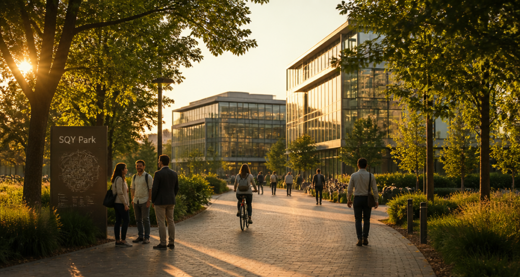crédit agricole sqy park campus moderne parc