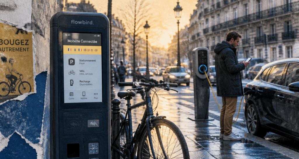 parkeon flowbird horodateur urbain paris