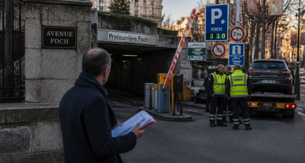 préfourrière foch entrée parking paris