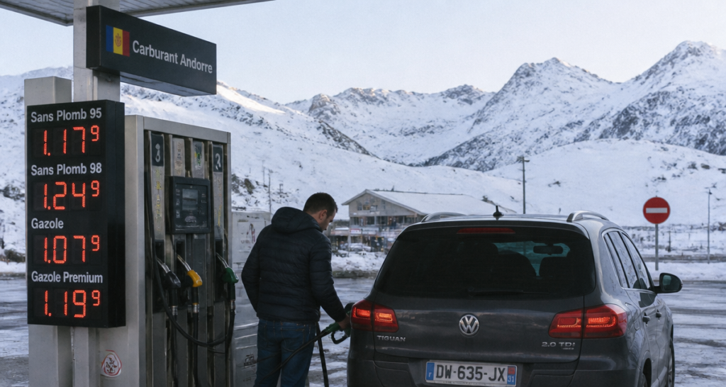 prix du gasoil pas de la case station service Andorre