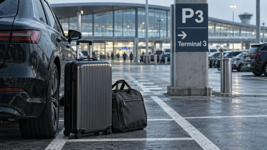 parking aéroport orly terminal 3 : P3, valises et accès