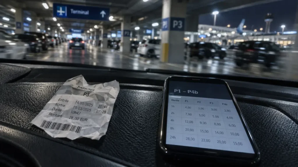 Prix parking aeroport paris orly : 62 € en privé, 265 € parking officiel