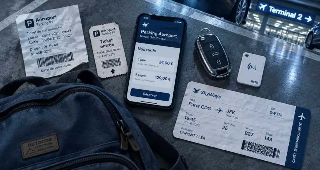 Tarif parking aeroport paris orly : 1 jour à 55 €